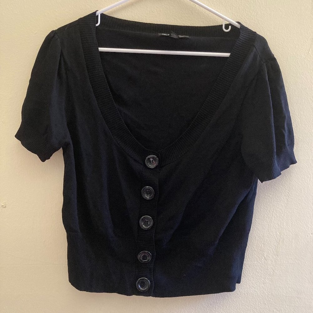 INC International Concepts Cropped Cardigan L